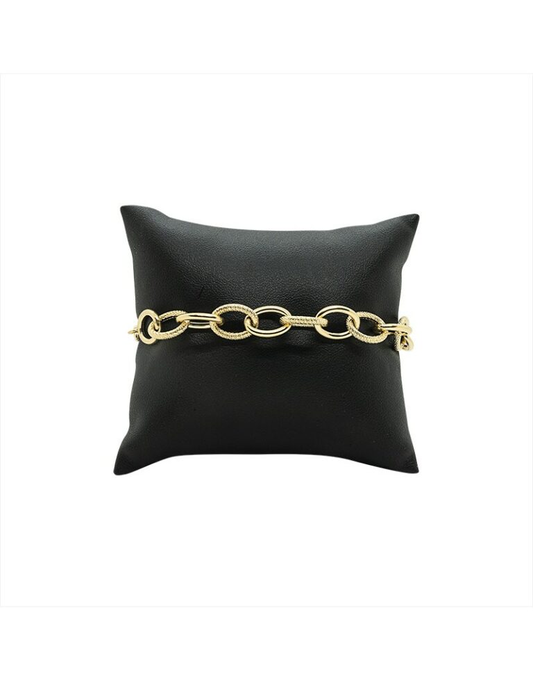 bracelet-maille-forcat-sablee-9mm-or-18k